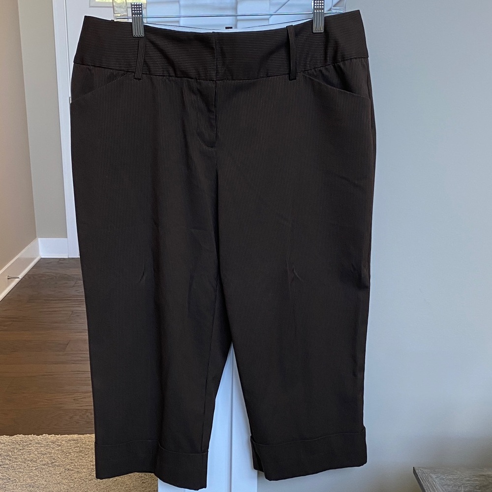 Worthington Dark Brown Women's Capris